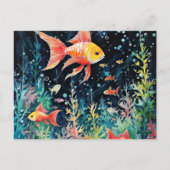 Fish Dreamland, aquariumperfectie, Briefkaart (Achterkant)