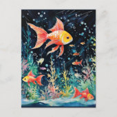 Fish Dreamland, aquariumperfectie, Briefkaart (Voorkant)