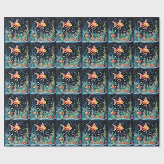 Fish Dreamland, aquariumperfectie, Cadeaupapier (Vlak)