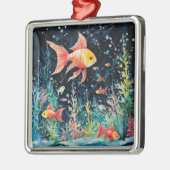 Fish Dreamland, aquariumperfectie, Metalen Ornament (Links)
