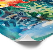 Fish Dreamland, aquariumperfectie, Perfect Poster (Hoek)