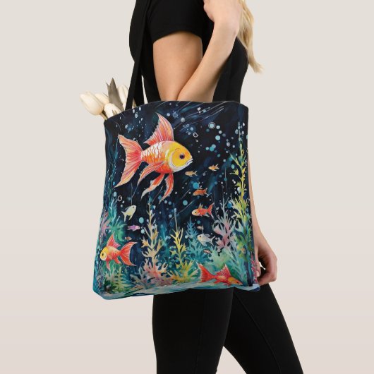 Fish Dreamland, aquariumperfectie, Tote Bag (Dichtbij)