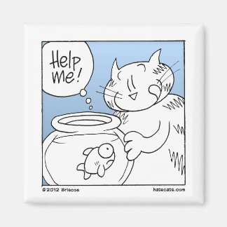 Fish Eater Cat Magneet