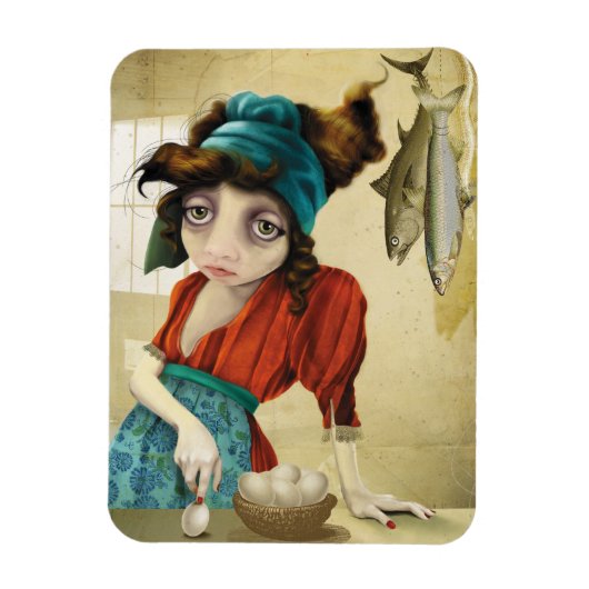 Fish&egg Magneet (Verticaal)