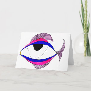 Fish Eye Notecard Kaart