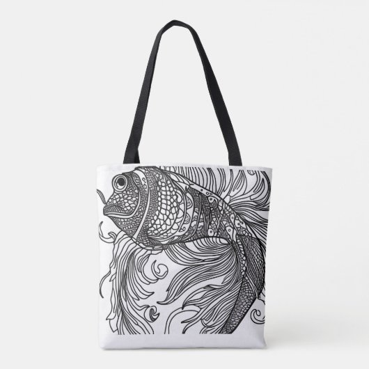 Fish Face Tas (Achterkant)