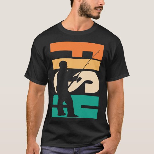 FISH Fisher silhouette T-shirt (Voorkant)