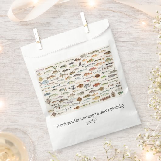 Fish Fishing Bedankzakje (Geknipt)