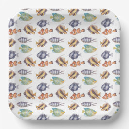 Fish Fishing Paper Plates Papieren Bordje