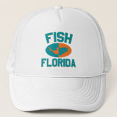 Fish Florida Kleuren Trucker Pet (Voorkant)