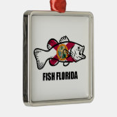 Fish Florida Metalen Ornament (Rechts)