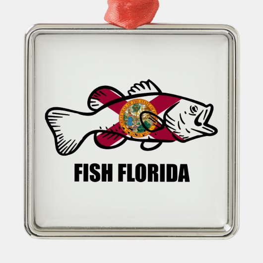 Fish Florida Metalen Ornament (Voorkant)