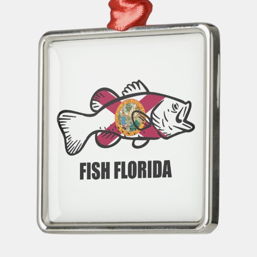 Fish Florida Metalen Ornament (Links)