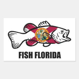 Fish Florida Rechthoekige Sticker
