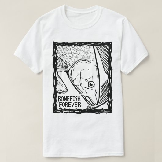 Fish Forever EYES : BONEFISH T-shirt (Design voorkant)