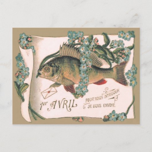 Fish Forget-Me-Not Letter Briefkaart (Voorkant)