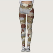 Fish Frenzy Brown Camouflage Leggings (Voorkant)