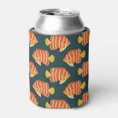 Fish Frenzy: naadloos ontwerp Blikjeskoeler (Blikje Voorkant)