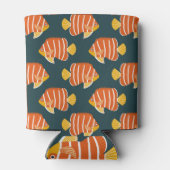 Fish Frenzy: naadloos ontwerp Blikjeskoeler (Achterkant)