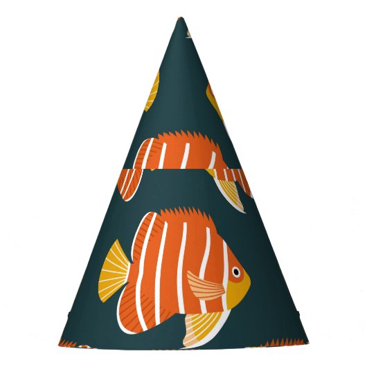 Fish Frenzy: naadloos ontwerp Feesthoedjes (Voorkant)