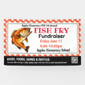 FISH fry Fondsenwerving PTO PTA Kerk Banner (Horizontaal)
