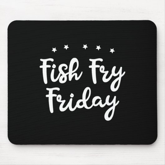 Fish Fry Friday Funny Fishing Fish Lover  Muismat (Voorkant)