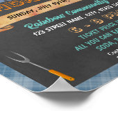 Fish Fry Fundraiser evenement sjabloon Poster (Hoek)