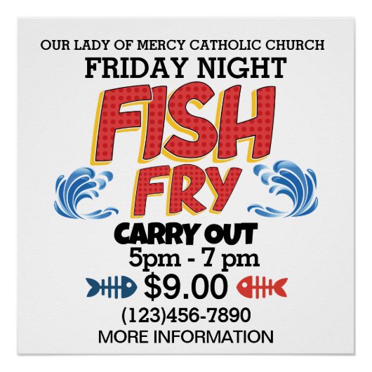 FISH FRY Instant Download of Poster / Beide (Voorkant)