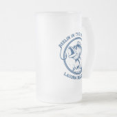 Fish-Funny-Reelin in het goede leven Matglas Bierpul (Voorkant rechts)