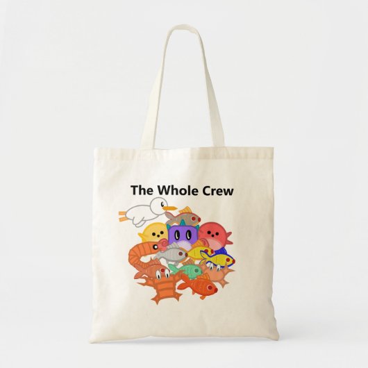 Fish Game Canvas tas - De hele crew (Voorkant)