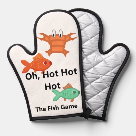 Fish Game Oven Mitt Ovenwant (Voorkant / Achterkant)