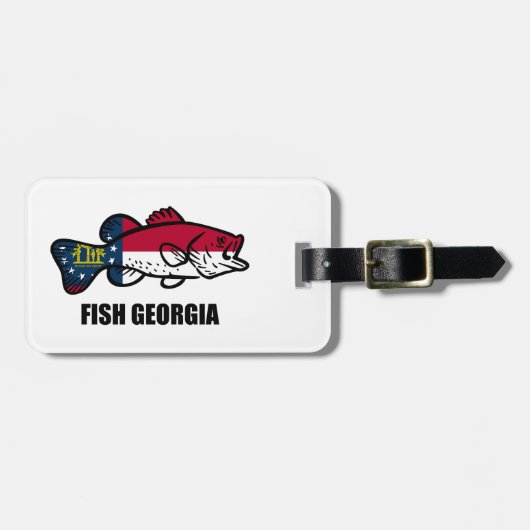 Fish Georgia Bagagelabel (Voorkant horizontaal)