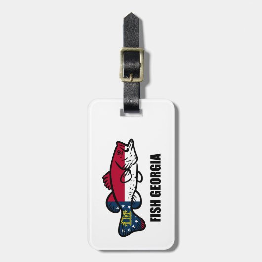 Fish Georgia Bagagelabel (Voorkant verticaal)