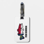 Fish Georgia Bagagelabel (Achterkant verticaal)