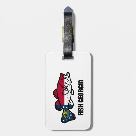 Fish Georgia Bagagelabel (Achterkant verticaal)