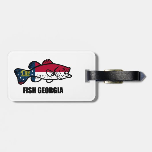 Fish Georgia Bagagelabel (Achterkant horizontaal)