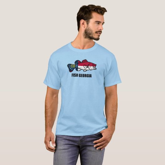 Fish Georgia T-shirt (Voorkant volledig)