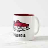 Fish Georgia Tweekleurige Koffiemok (Voorkant rechts)