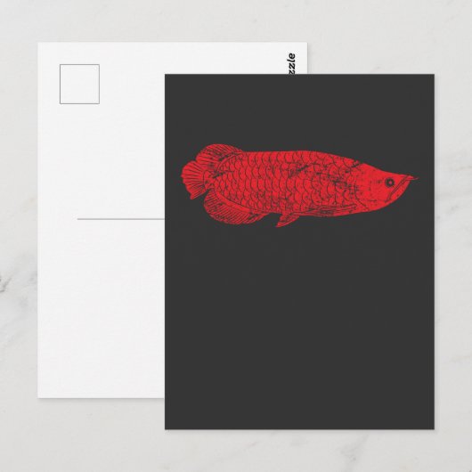 Fish Gift - Red Arowana Fish for Fish Lovers Briefkaart (Voorkant / Achterkant)