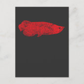 Fish Gift - Red Arowana Fish for Fish Lovers Briefkaart (Voorkant)