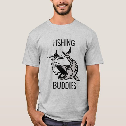 Fish Graphic Gevist Buddies T-shirt (Voorkant)