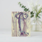 Fish Green Ribbon Franse deur Briefkaart (Staand voorkant)