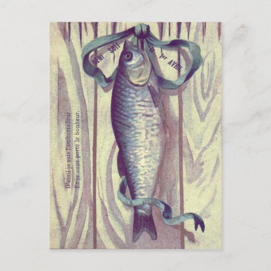 Fish Green Ribbon Franse deur Briefkaart (Voorkant)