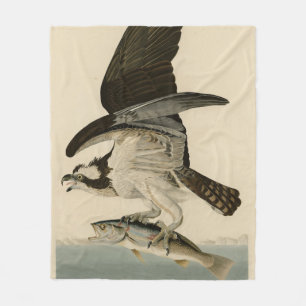 Fish Hawk, Osprey, uit Audubon's Birds of America Fleece Deken