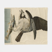 Fish Hawk, Osprey, uit Audubon's Birds of America Fleece Deken (Voorkant (Horizontaal))
