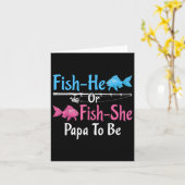 Fish-he of Fish-she papa om gender te zijn onthull Kaart (Gele Bloem)
