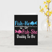 Fish-he of Fish-she-papa om gender te zijn onthull Kaart (Gele Bloem)
