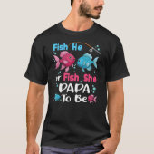 fish he or fish she gender reveal family matching  t-shirt (Voorkant)