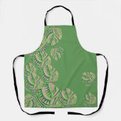 Fish Head Leaves Jazz V Groen Stoffig Roze 4 Schort (Voorkant)