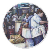 Fish Head Soup, Singapore Keramische Knop (Voorkant)